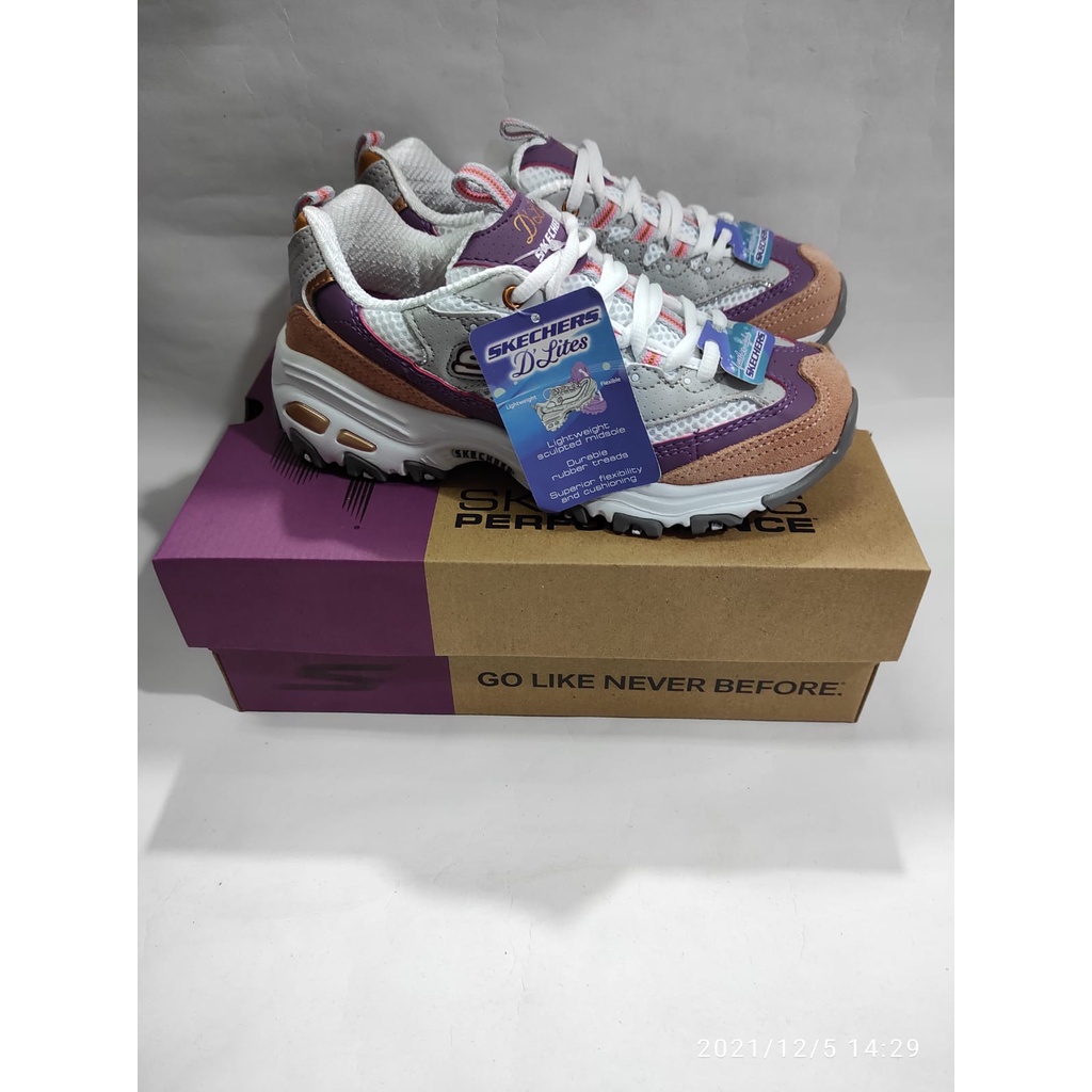 Sepatu Original Skechers Dlites Sure Thing II / Skechers Murah / Sneakers Wanita / Walking / Running