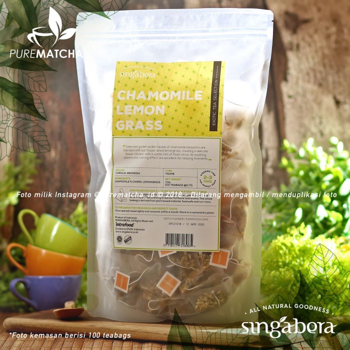 

B062 Singabera Teh Premium Indonesia - Singabera Chamomile Lemongrass 1Tb g054S