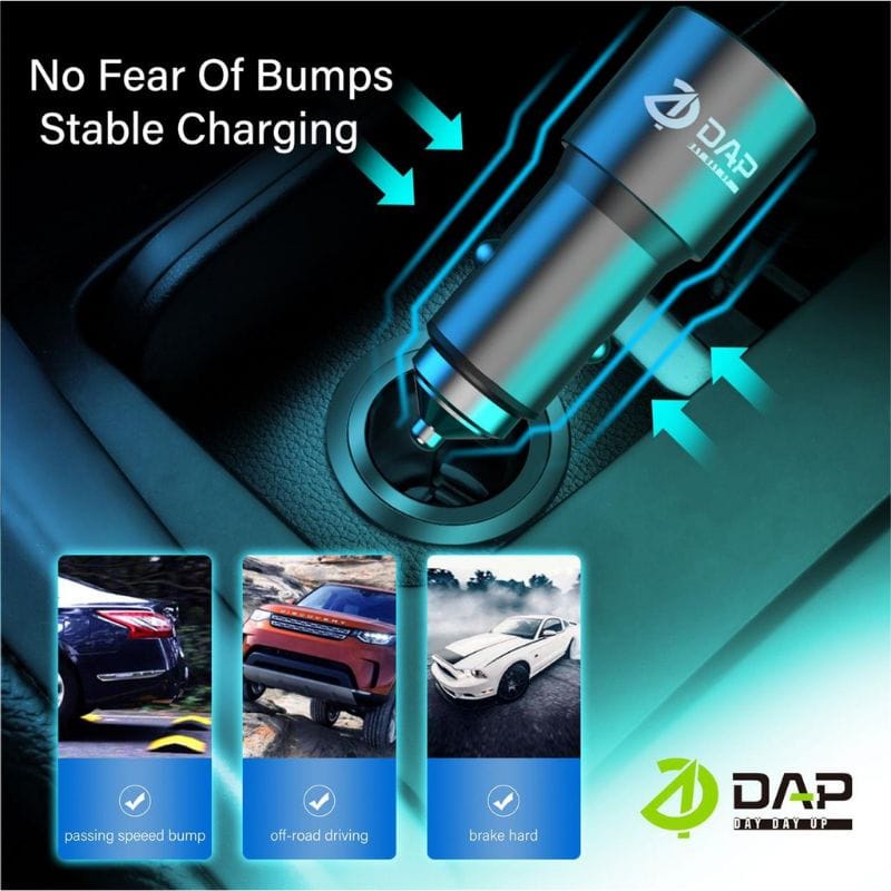 Saver DAP D-CCP4N USB TYPE-C Charger Mobil DAP D-CCP4N USB dan TIPE C Casan Mobil DAP D-CCP4N USB dan TYPE C ORIGINAL