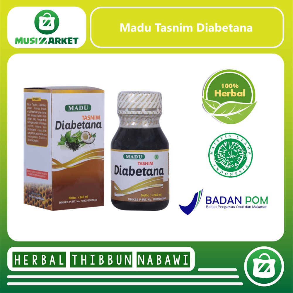 

MM MADU TASNIM DIABETANA 245ML HERBAL DIABETES TERAMPUH