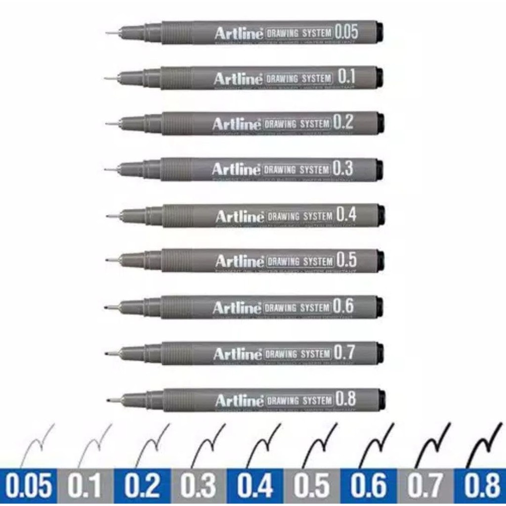 

[PCS] PULPEN DRAWING PEN ARTLINE EK-23 0.05 / 0.1 / 0.2 / 0.3 / 0.4 / 0.5 / 0.6 / 0.7 / 0.8*