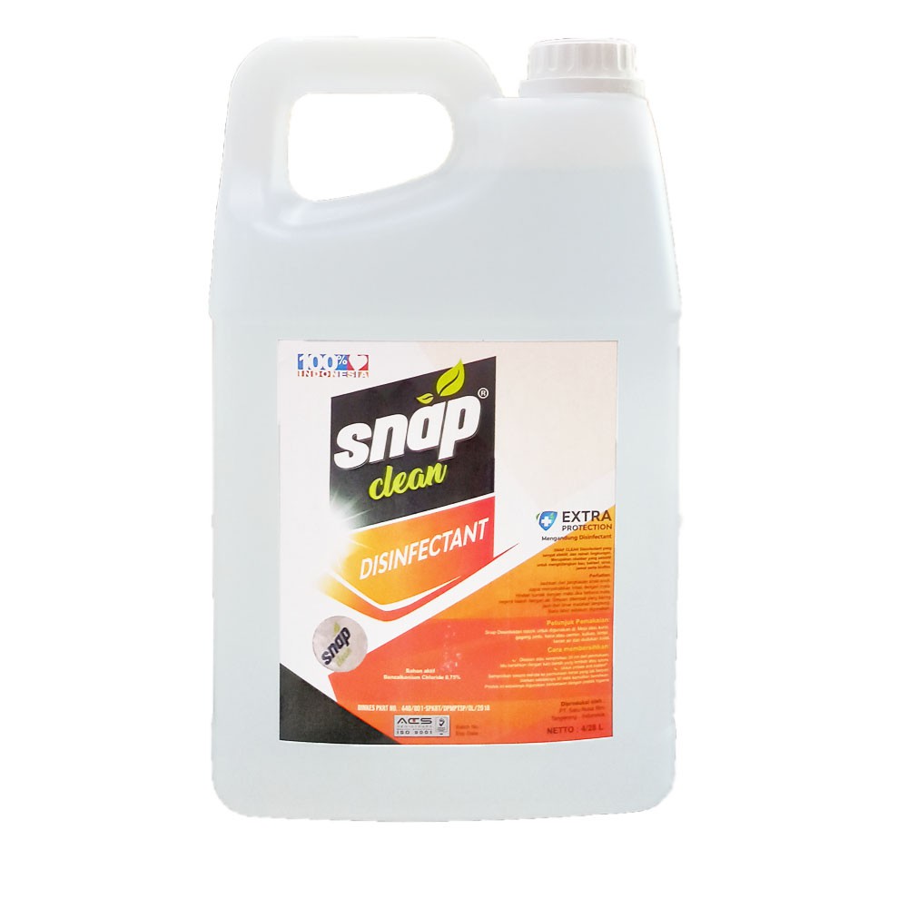 Disinfektan Cairan Desinfektan Snap Clean 4 Liter