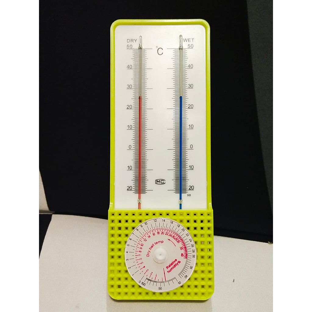 Thermometer Wet and Dry Termometer Bola Basah dan Bola Kering - TDW