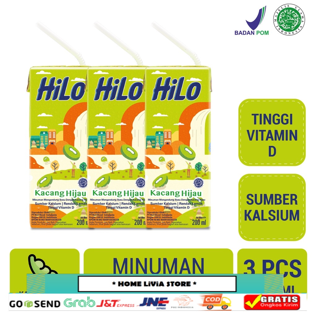 

HiLo Kacang Hijau RTD 3 x 200 mL