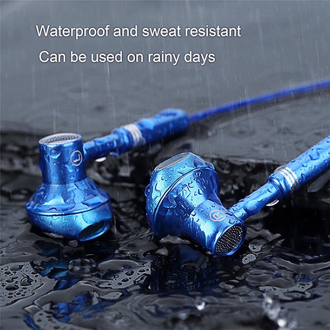 (COD) Metal Headset Gaming with Microphone Wired Earphone 9D Bass Original Waterproof Headphones Hifi Sport Music Surround Stereo Henset