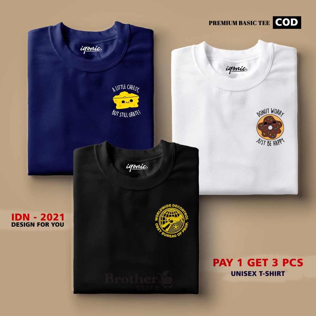 BUY 1 OR 3 PCS ( PROMO COD ) BROTHER STORE / Kaos Distro100% Catoon Combed 30s / ArticelADW