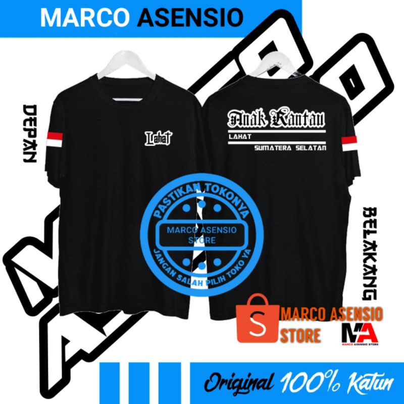 KAOS FASHION PRIA MAUPUN WANITA DESAIN TULISAN ANAK RANTAU LAHAT SUMATERA SELATAN // MA15 SS