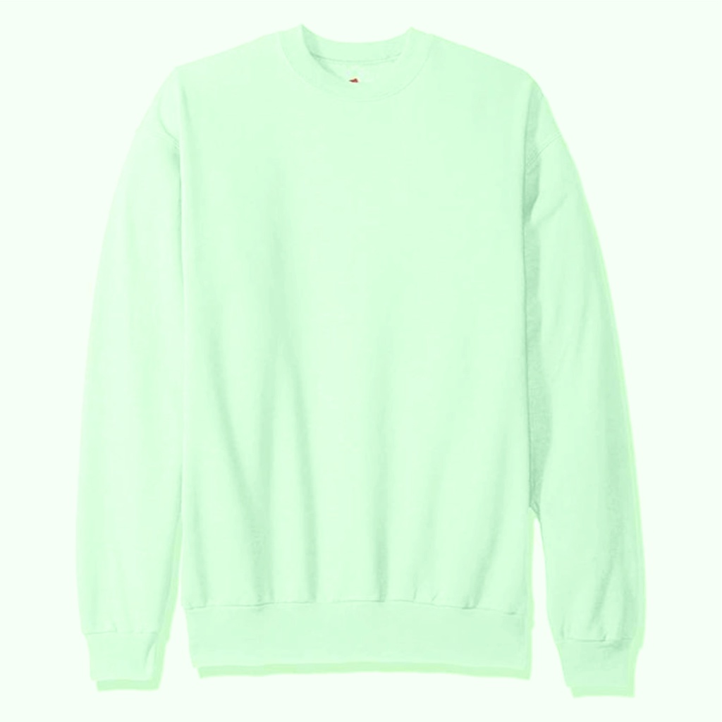 Sweater Polos (CREWNECK) Hijau Mint