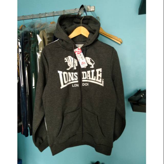 lonsdale zip hoodie