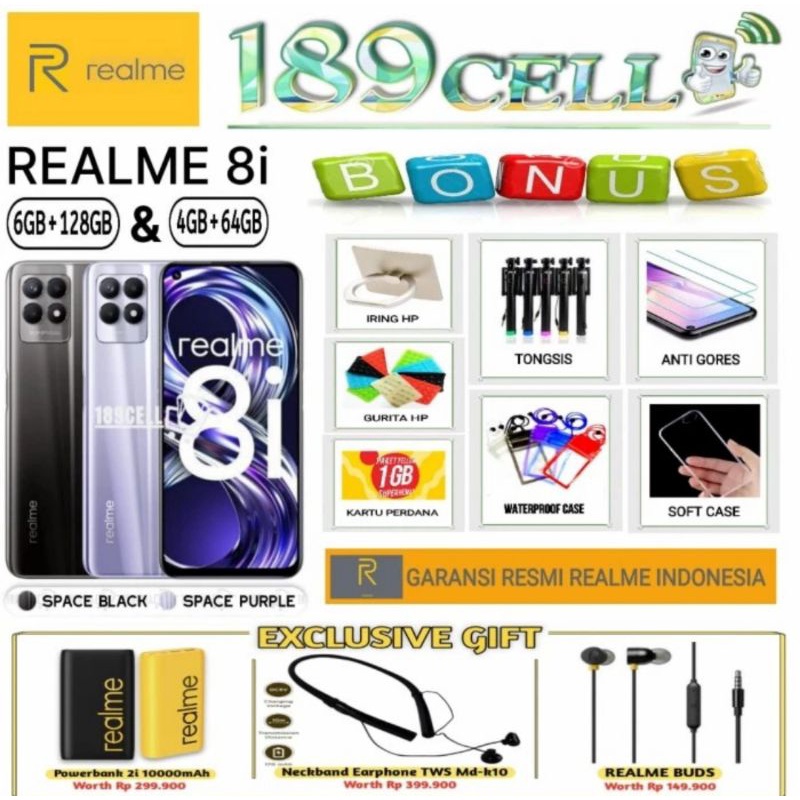 REALME C17 RAM 6/256 GB REALME 8i 4/64 | C55 8/256 | C55 6/128 | NARZO 20 4/64 GARANSI RESMI REALME INDONESIA