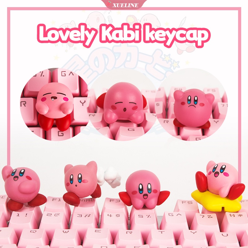 Keycap ESC keyboard Mekanikal PBT Desain Kartun Nintendo Kirby Untuk single 61 / 87 / 104 / 108 Tombol