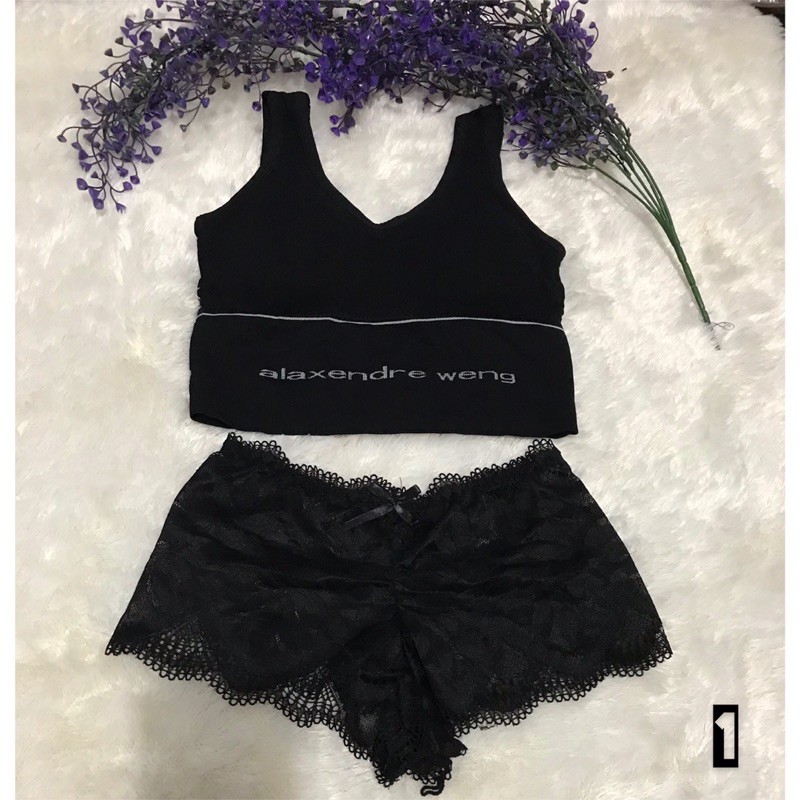 MIX N MATCH SPORT BRA SET CD TRANSPARAN