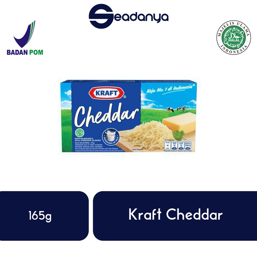 

Keju Kraft Cheddar Cheese 165g