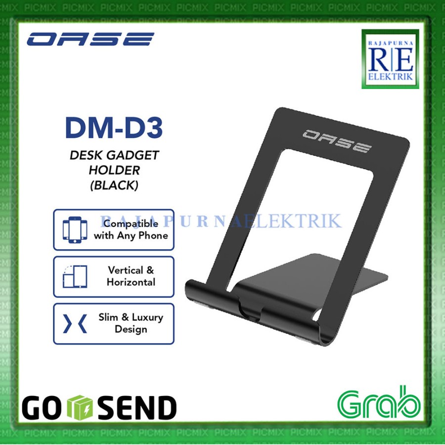 OASE Gadget Stand Phone Holder HP Tablet meja besi DM-D3 ORIGINAL