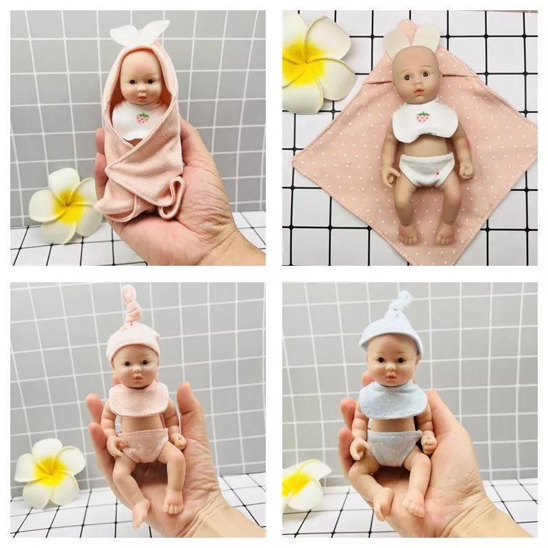 Boneka Miniatur Reborn Full Silikon Padat 16-30 cm