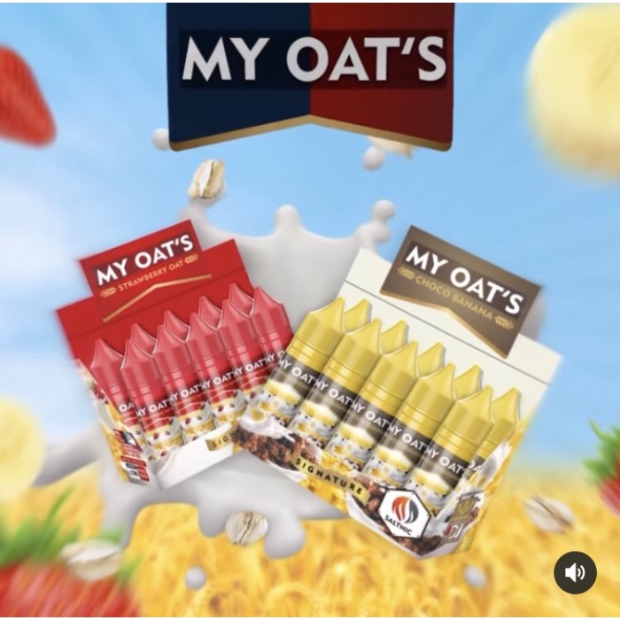 [NEW!] MY OAT'S AUTHENTIC MY OATS SALT NIC LIQUID SERIES 15ML 12&amp;25MG