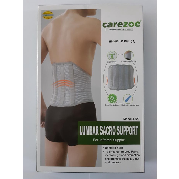 Lumbar Sacro Support Far infrared Support Korset Lumbal Carezoe