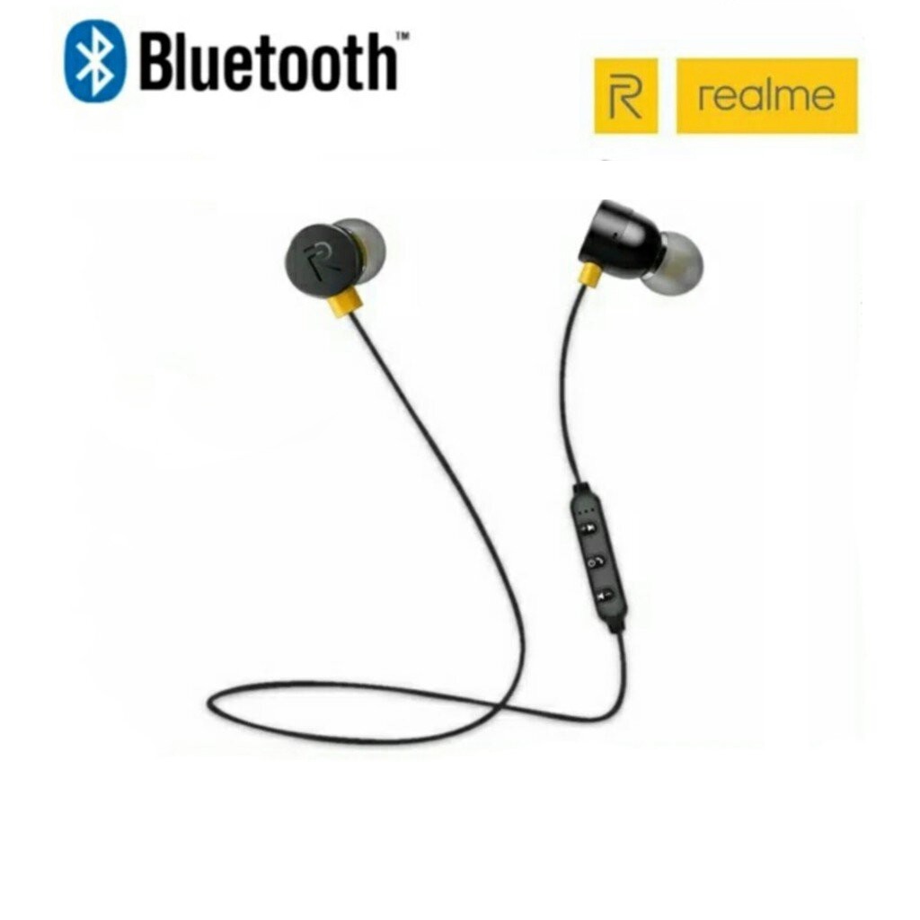 Earphones Realme Buds Bluetooth RMA101 Handsfree Headset ORIGINAL / WIRELESS