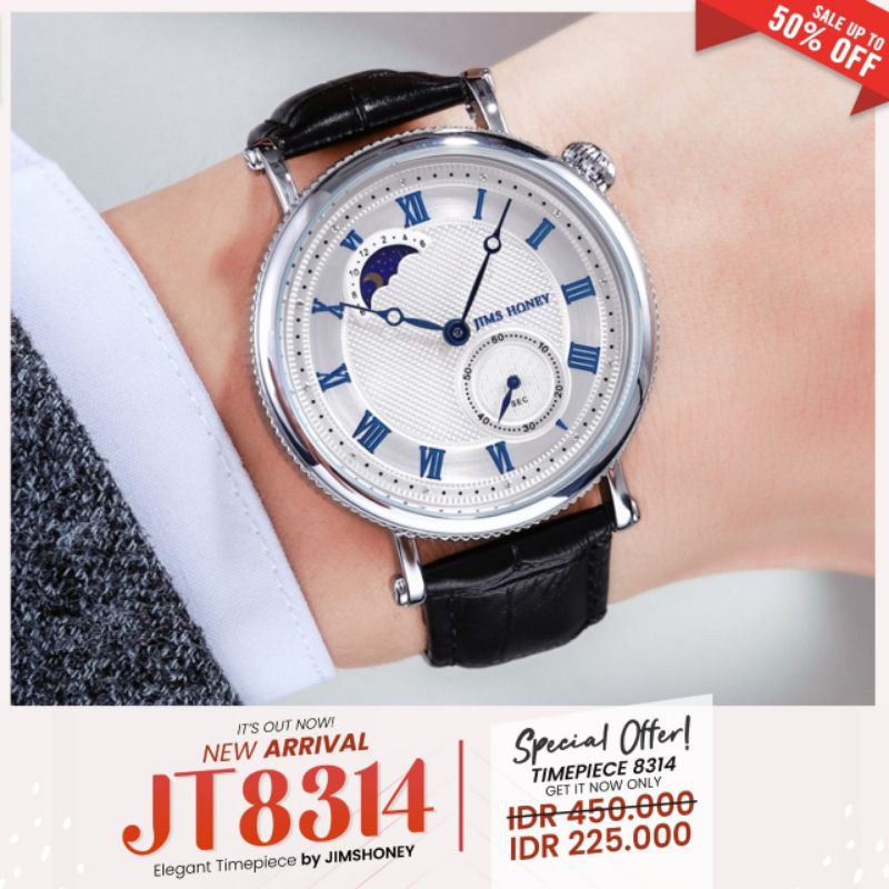 JT 8314 Jims Honey Jam Tangan Jims Honey JT 8314 Original Jam Tangan Pria