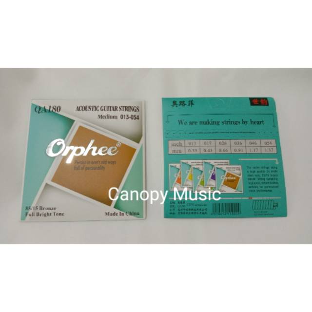 Senar Gitar Akustik 0.13 Orphee QA-180