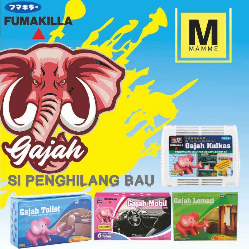 Gajah Penghilang Bau Tidak Sedap Kulkas / Mobil / Lemari / Toilet