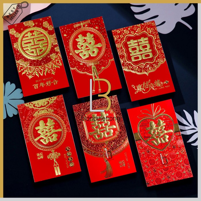 

Hemat Angpao Angpau Hongbao Uang Susu Wedding Sangjit Lamaran Shuangxi Jumbo Hemat