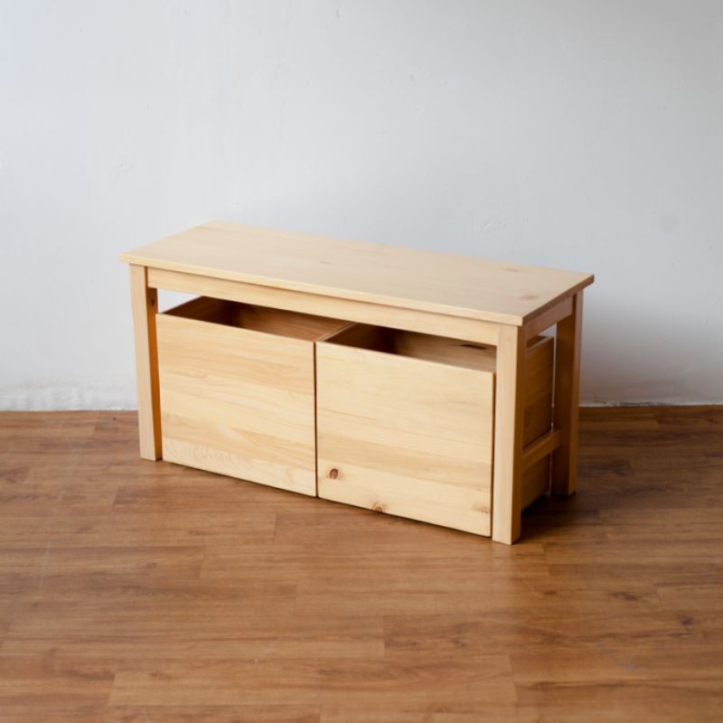 Uwitan Bench 2 Drawer - Bangku Panjang Dengan 2 Laci