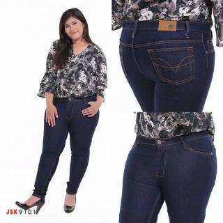  Jumbo  Big Size Celana  Panjang Skinny Jeans  Wanita  Cewek 