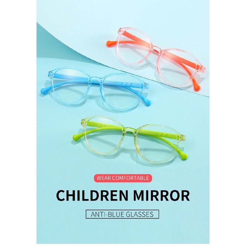 (YUZHU) COD Flexible Frame Kacamata Anti Radiasi Anak Komputer Kacamata for Kids Protect Eyes Eyeglasses