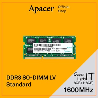 Memory Ram Apacer 4GB 8GB DDR3 LV PC3-12800 1600 Sodimm Internal laptop