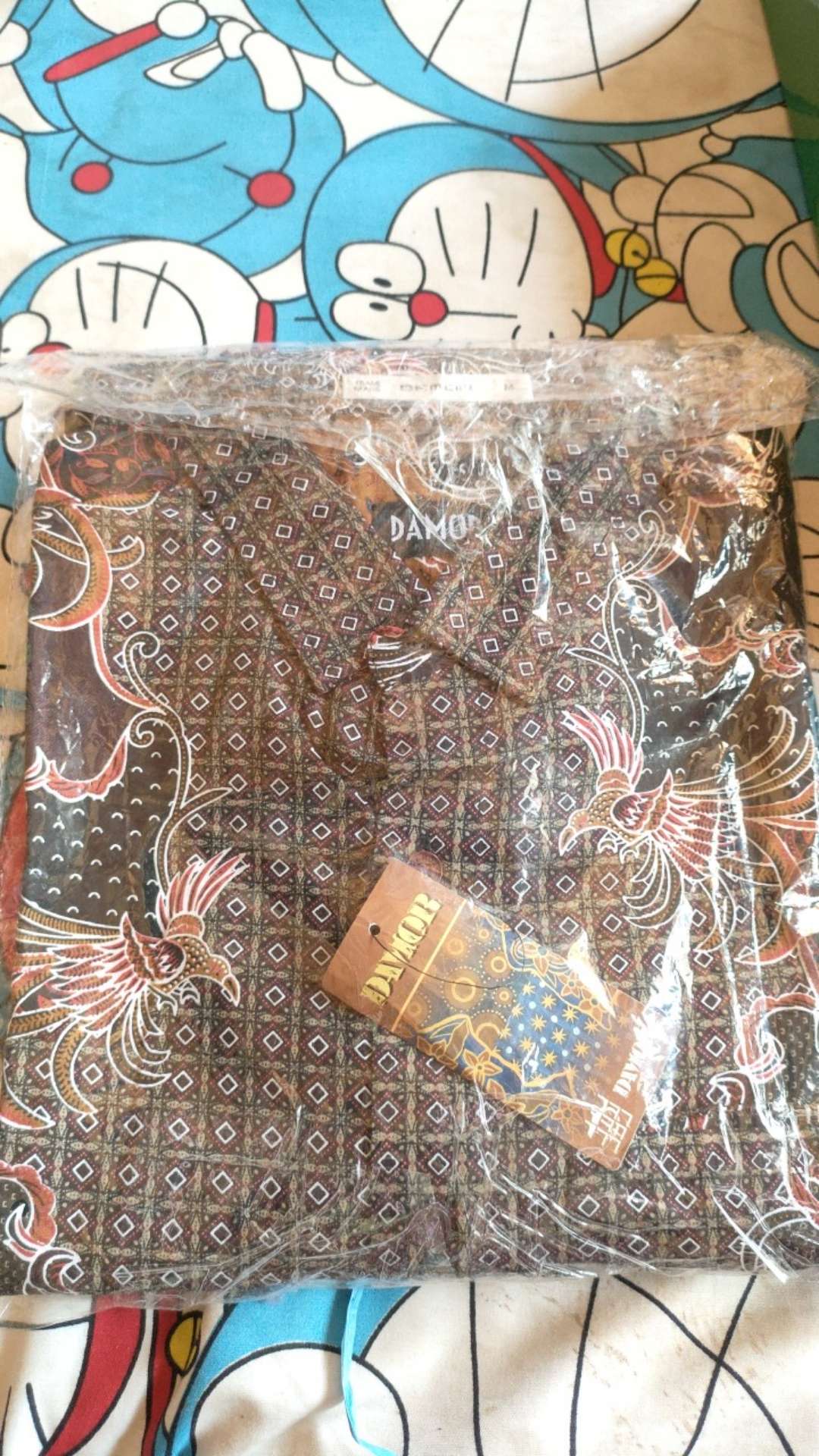 Gof Brla Damor (cressida) Batik Cowok Pakaian Pria Kemeja Batik Reguler Lengan Panjang