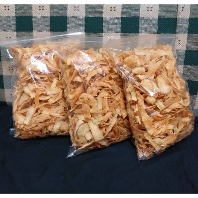 

TERLARIS | Kripik singkong Original 1/2 KG Plastik Size 2KG