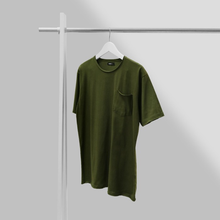 MINIMALIS - Unfinished T-shirt _ Olive
