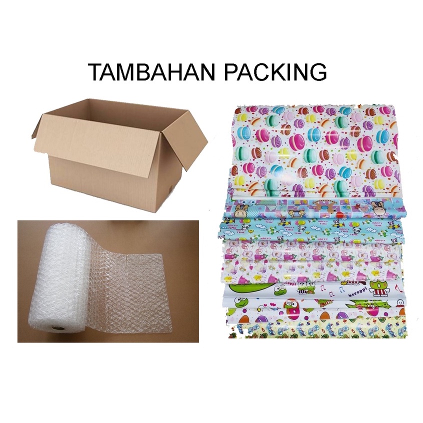 

Bubblewrap / Kertas Kado / Kardus (Tambahan Packing)