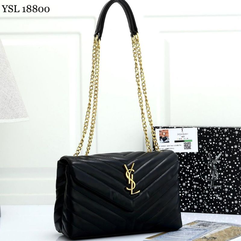 ID TAS TANGAN HANDBAG WANITA New Ysl Amplop Shoulder Bag 18800  (WITH BOX) HANDLE SHOULDER BAHU SELE