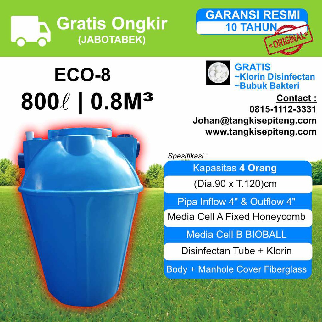 Jual Vertikal Septic Tank Bio Liter M Shopee Indonesia