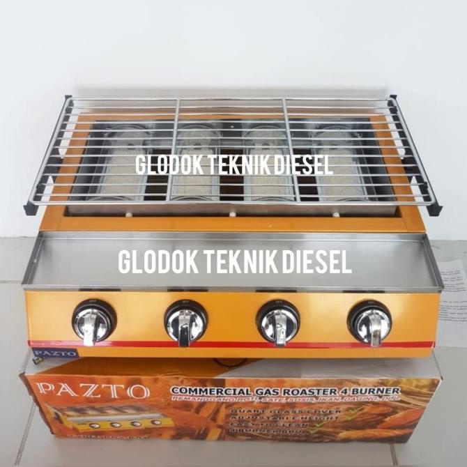 ALAT PANGGANG GAS 4 TUNGKU PANGGANGAN PORTABLE ORIGINAL