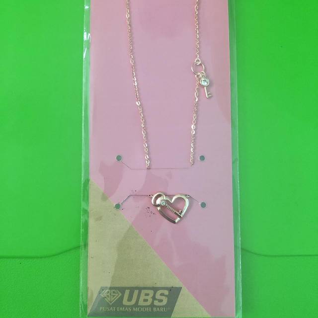 Kalung Millie Molly heart key kadar 375