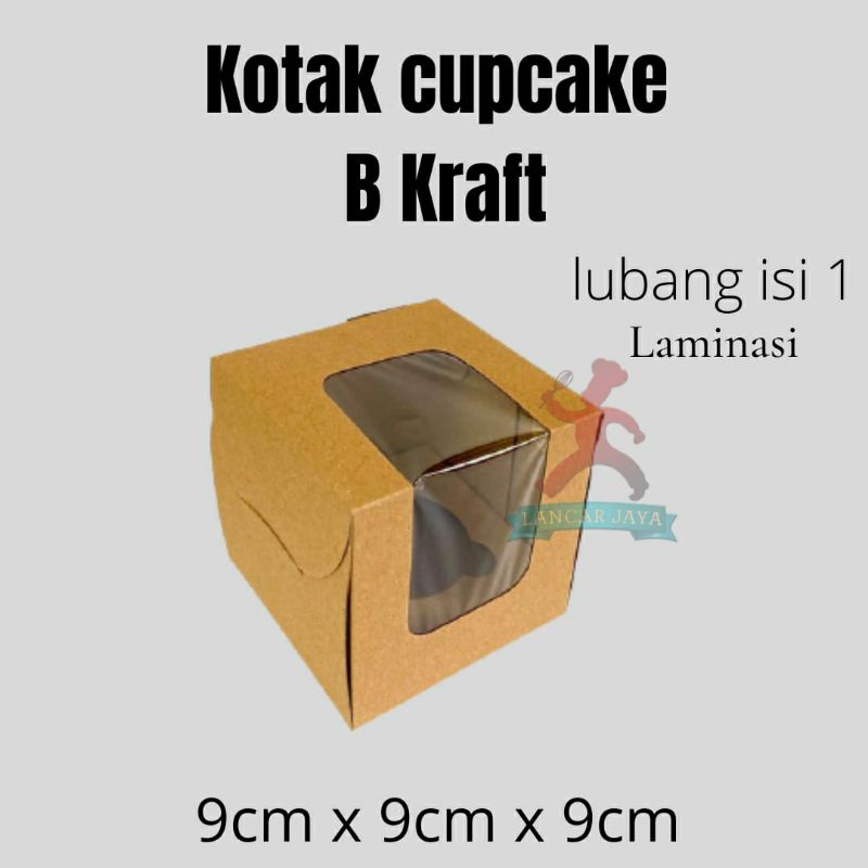 

Dos CupCake 1 Lubang Coklat 9x9x9 + Alas Window @10lembar