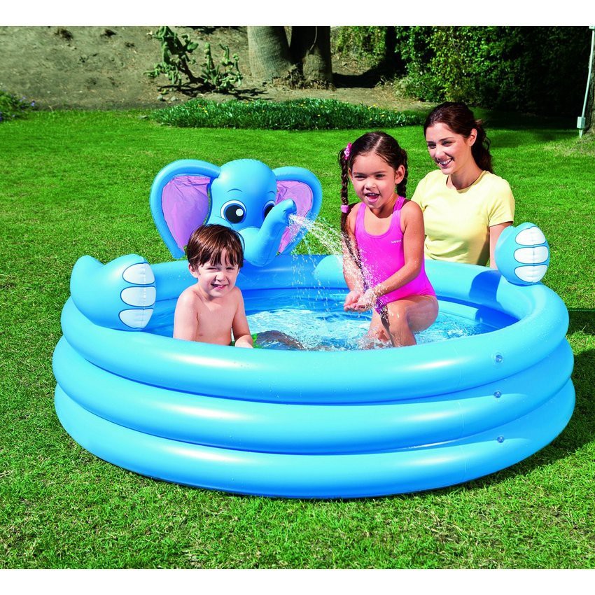 Kolam Renang Anak Bestway Elephant Spray Pool 53048 Kolam Karet Kolam Gajah Bestway Shopee Indonesia