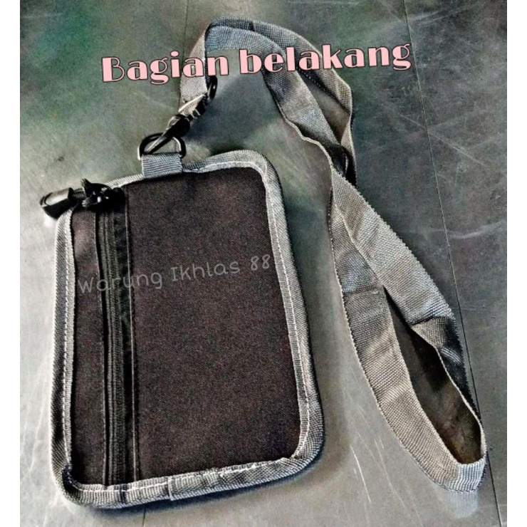 Tas Selempang mini leher Gantung waterproof / Tas kartu dan uang