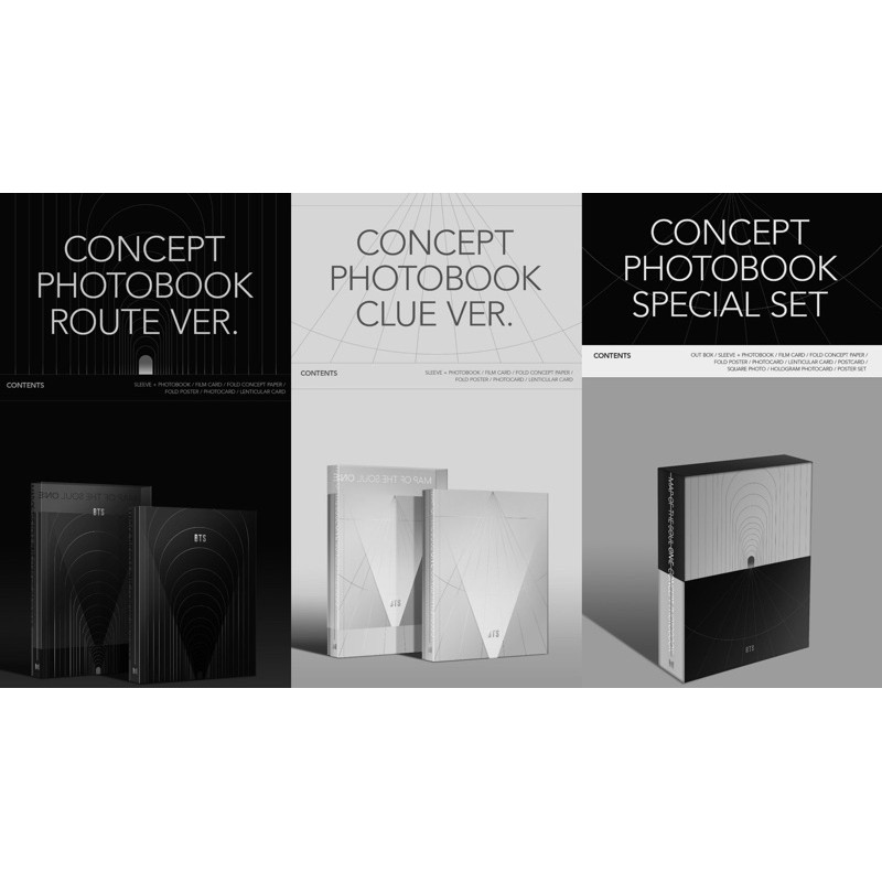 SHARING CONCEPT PHOTOBOOK BTS MAP OF THE SOUL ONE MCB SPECIAL SET JUNGKOOK TAEHYUNG NAMJOON RM JHOPE