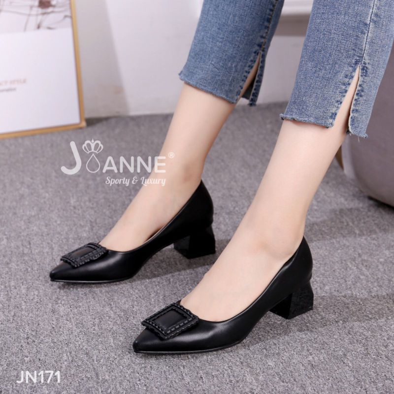 RESTOCK!! JOANNE Heels Shoes Sepatu Kerja Wanita Import JN171