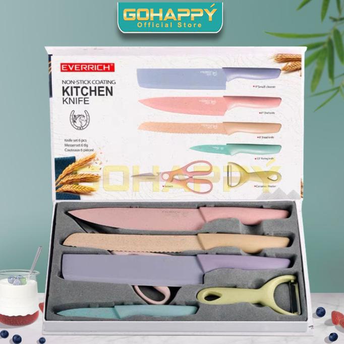 GOHAPPY PISAU SET PASTEL TAJAM BEAUTIFUL COLOR