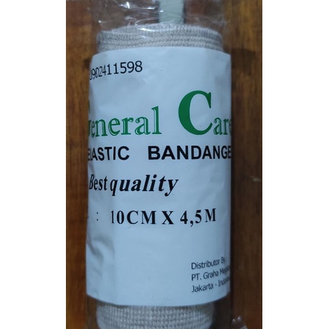 Perban Elastis 10 Cm x 4,5 M General Care / Penyangga Tangan Patah / Keseleo
