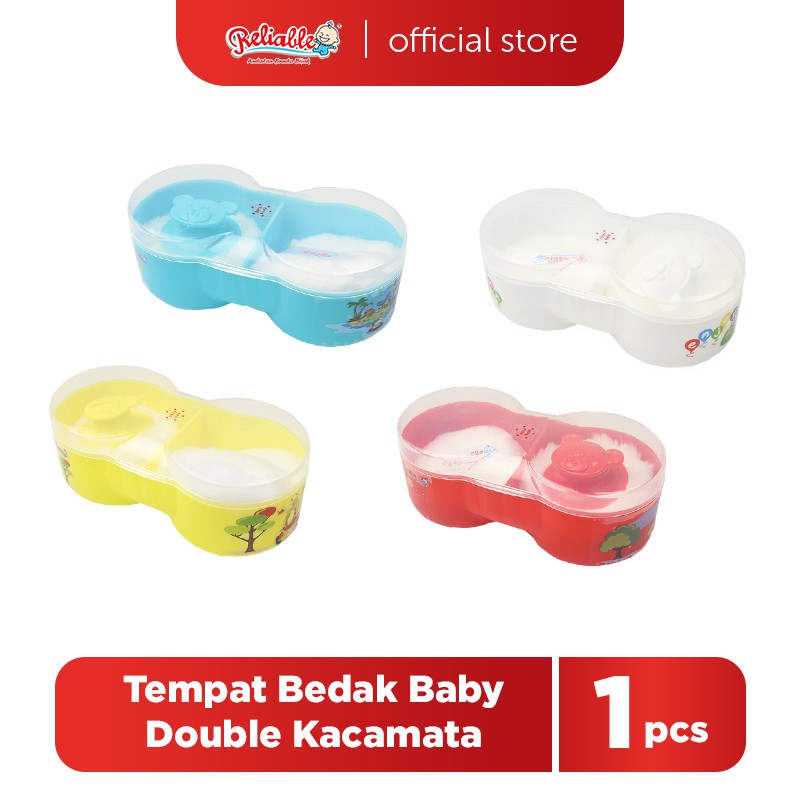 Reliable - Tempat Bedak Double Kacamata 2 In 1 RTB-100