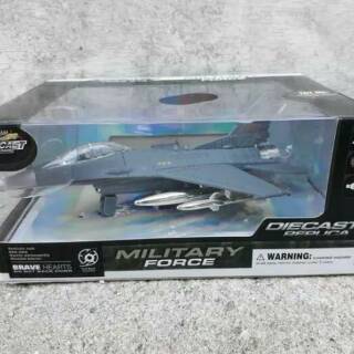 DIECAST PESAWAT  JET TEMPUR  F 16 MINIATUR JET F16 