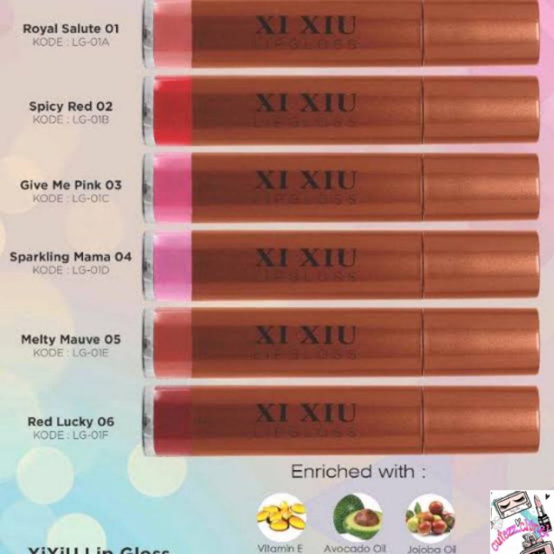 ☃️Cutezz_Ching1☃️Xi Xiu Lip Gloss 5g - Lip Gloss