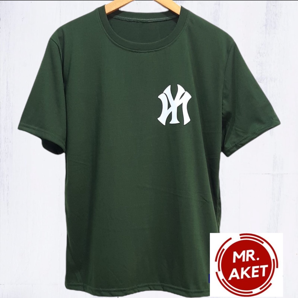 KAOS OBLONG PRIA DEWASA LENGAN PENDEK MOTIF NEW YORK BAHAN KATUN UKURAN L.XL