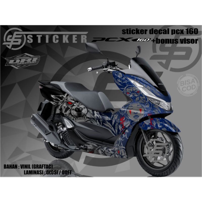 stiker decal full body PCX 160 full body stiker variasi decal pcx 160